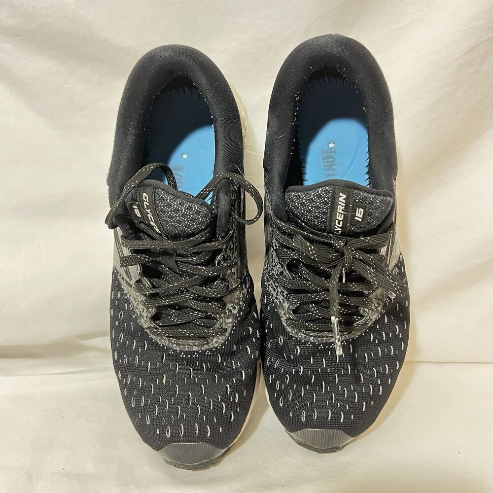 Brooks Glycerin 16 Womens Running Shoes Sneakers Size 8.5 M Black Lace Up